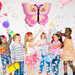 Butterfly Piñata Girls Butterfly Party Supplies Fairy Woodland Set - Pink Birthday Piñata with Stick and Blindfold Mask for Birthday Baby Shower Party Supplies Decoration