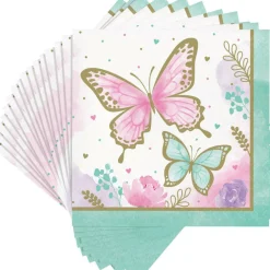 Butterfly Shimmer Luncheon Napkin (16/Pkg)