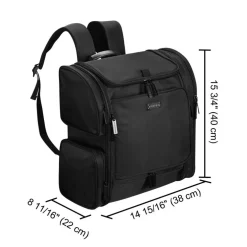 Byootique Hair Tools Travel Bag Barber Soft Sided Backpack Large Capacity Hairstylist Supplies Storage Bag Salon Barber Shop Cosmetology