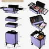 Byootique 4in1 Rolling Makeup Train Case Cosmetic Organizer Charm ForgetMeNot