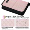 Byootique Makeup Brush Holder Bag Foldable Cosmetic Case ForgetMeNot Pink Artist