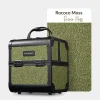 Byootique Makeup Train Case Cosmetic Organizer w/ Mirror Artist Rococo Moss