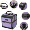 Byootique 2-Piece Makeup Train Case Cosmetic Organizer Kit Charm ForgetMeNot