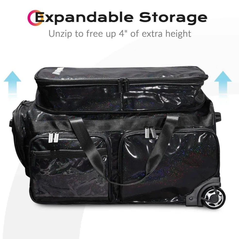 Byootique Rolling Dance Bag Dance Recitals Bag for Competition FA Starry