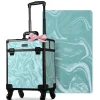 Byootique Rolling Makeup Train Case Cosmetic Trolley Organizer Salon CB Vitality