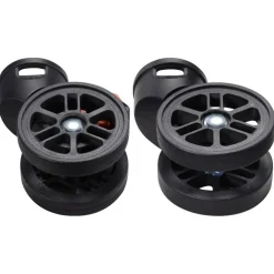 Byootique Set of 4 Swivel Replacement Wheel Caster with Locking Brake 360 Degree Rotate Caster for Makeup Case