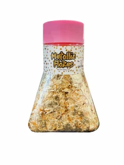 Cake Craft Gold Metallic Flakes