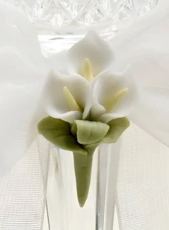 Calla Lily Bouquet Wedding Cake Server Set