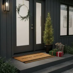 Calloway Mills French Stripe Merry & Bright Doormat