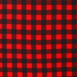 Camelot Fabrics Black & Red Plaid Flannel Fabric