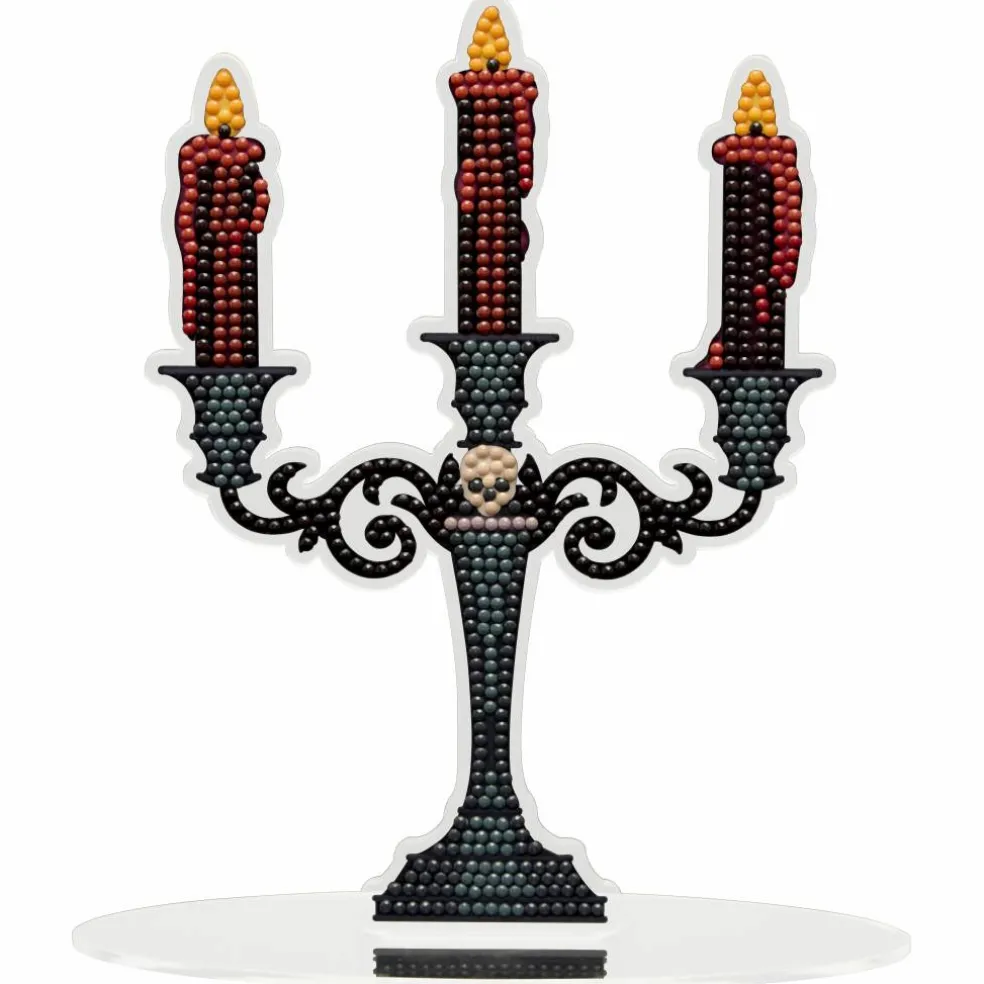8" Candelabra Acrylic Surface Diamond Art Kit with Stand by Make Market®