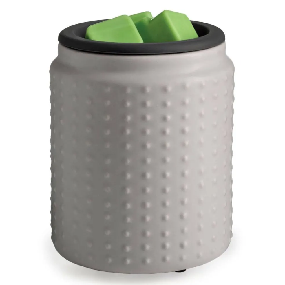 Candle Warmers Etc.® Gray Hobnail Flip Dish Wax Warmer