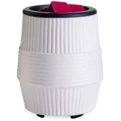 Candle Warmers Etc.® Porcelain Ridges Flip Dish Wax Warmer