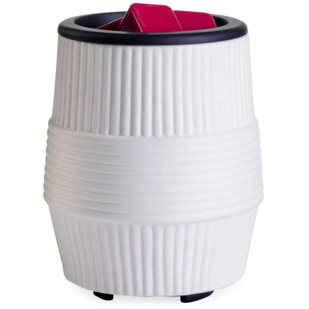 Candle Warmers Etc.® Porcelain Ridges Flip Dish Wax Warmer