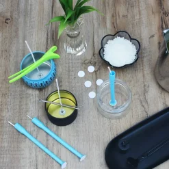 Candle Wick Kit - 60 Cotton Wicks with Candle Making Tools (Thick 4