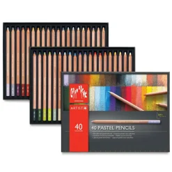 Caran d'Ache Pastel Pencil Set - Set of 40, Assorted Colors