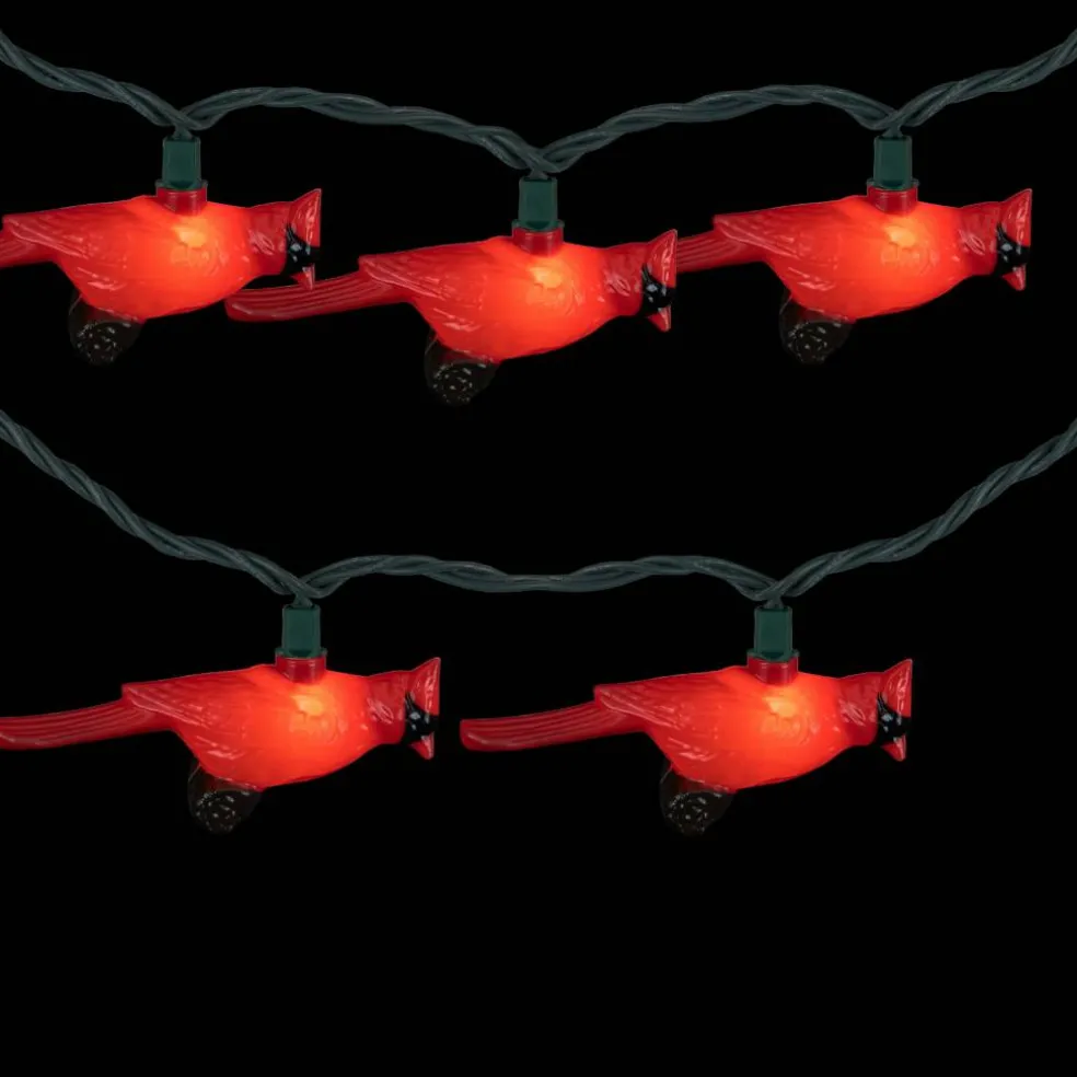 Cardinal Indoor & Outdoor Patio Light with Green Wire Set