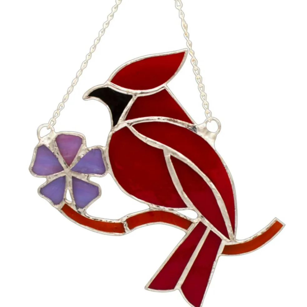 Cardinal Pre-Cut Stained Glass Kit-Make Your own Beautiful Glass Project.