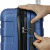 Carry Luggage Carry-On Suitcase with Spinner Wheels Blue