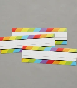 Carson Dellosa Celebrate Learning 36PC Rainbow Name Labels For Kids, Colorful Tags for Labeling Classroom, School Supplies, Chalkboard, Desk Organizer and Locker Organization Teacher Decor