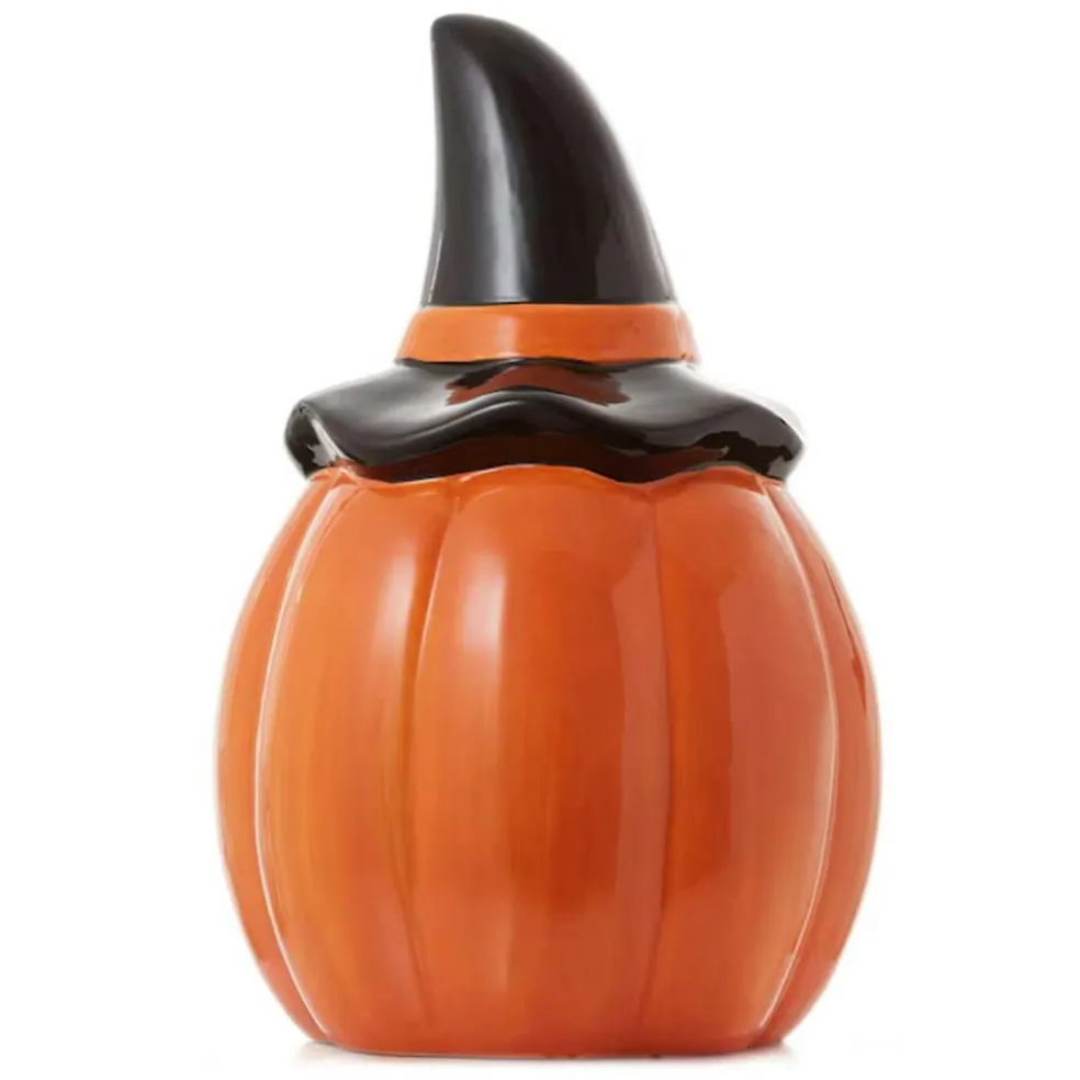 Casafield Pre Lit Ceramic Halloween Jack-O-Lantern Tabletop Decor