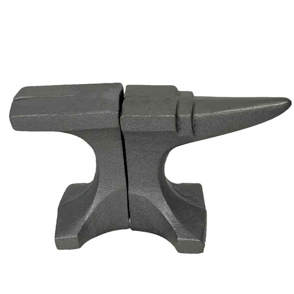 Cast Iron Anvil Bookends Set of 2 with Smooth Flat Top - 8" L Book Holders