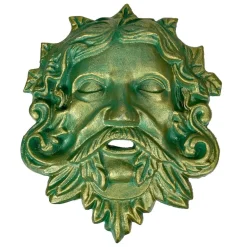 Cast Iron Green Man Wall Décor, Multiple Finishes