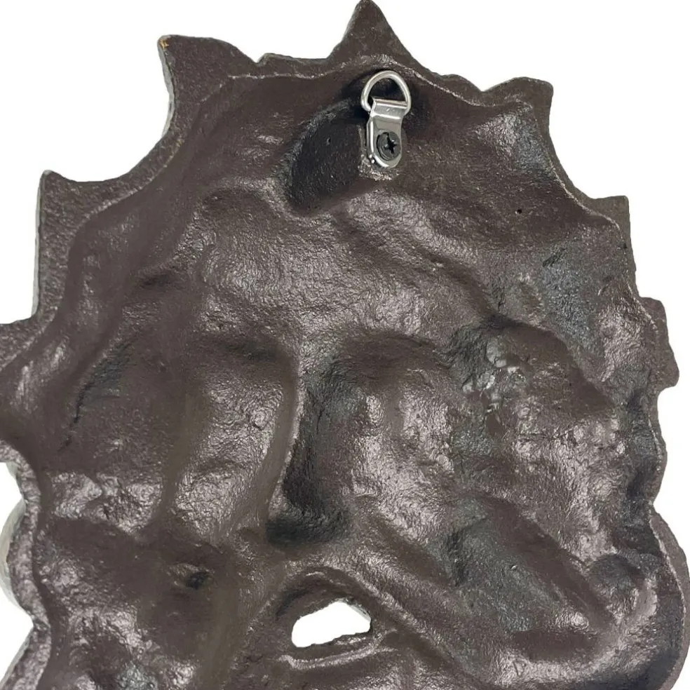 Cast Iron Green Man Wall Décor, Multiple Finishes