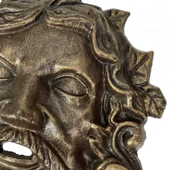 Cast Iron Green Man Wall Décor, Multiple Finishes