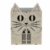 7.25" Cat Face Villa DIY LED Wood Décor by Make Market®