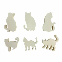 Cats DIY Wood Décor Shapes, 6ct. by Make Market®