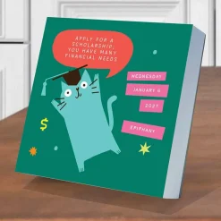 2027 Cats vs Adulting by Amy Smyth Daily Desktop Calendar