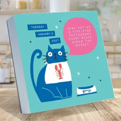 2027 Cats vs Adulting by Amy Smyth Daily Desktop Calendar