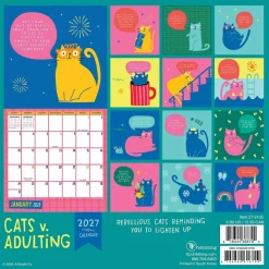 2027 Cats vs Adulting Mini Calendar