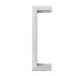 Cauldham Solid Stainless Steel Cabinet Hardware Square Handle Pull Brushed Satin Nickel