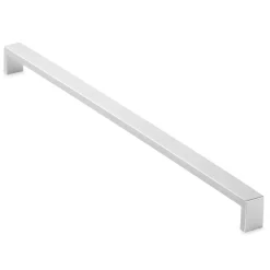 Cauldham Solid Stainless Steel Cabinet Hardware Square Handle Pull Brushed Satin Nickel