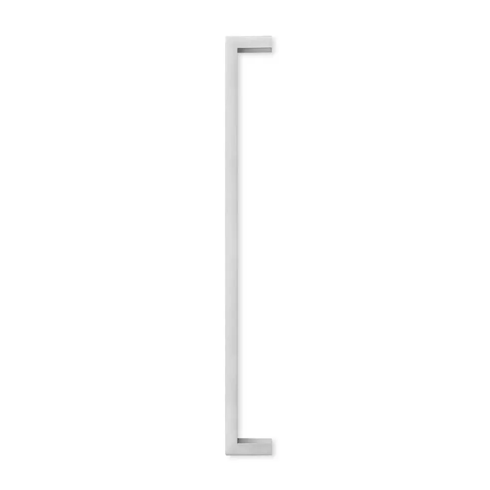 Cauldham Solid Stainless Steel Cabinet Hardware Square Handle Pull Brushed Satin Nickel