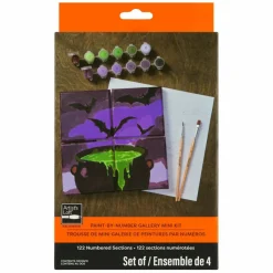 Cauldron Bats Paint-by-Number Gallery Mini Kit by Artist's Loft®