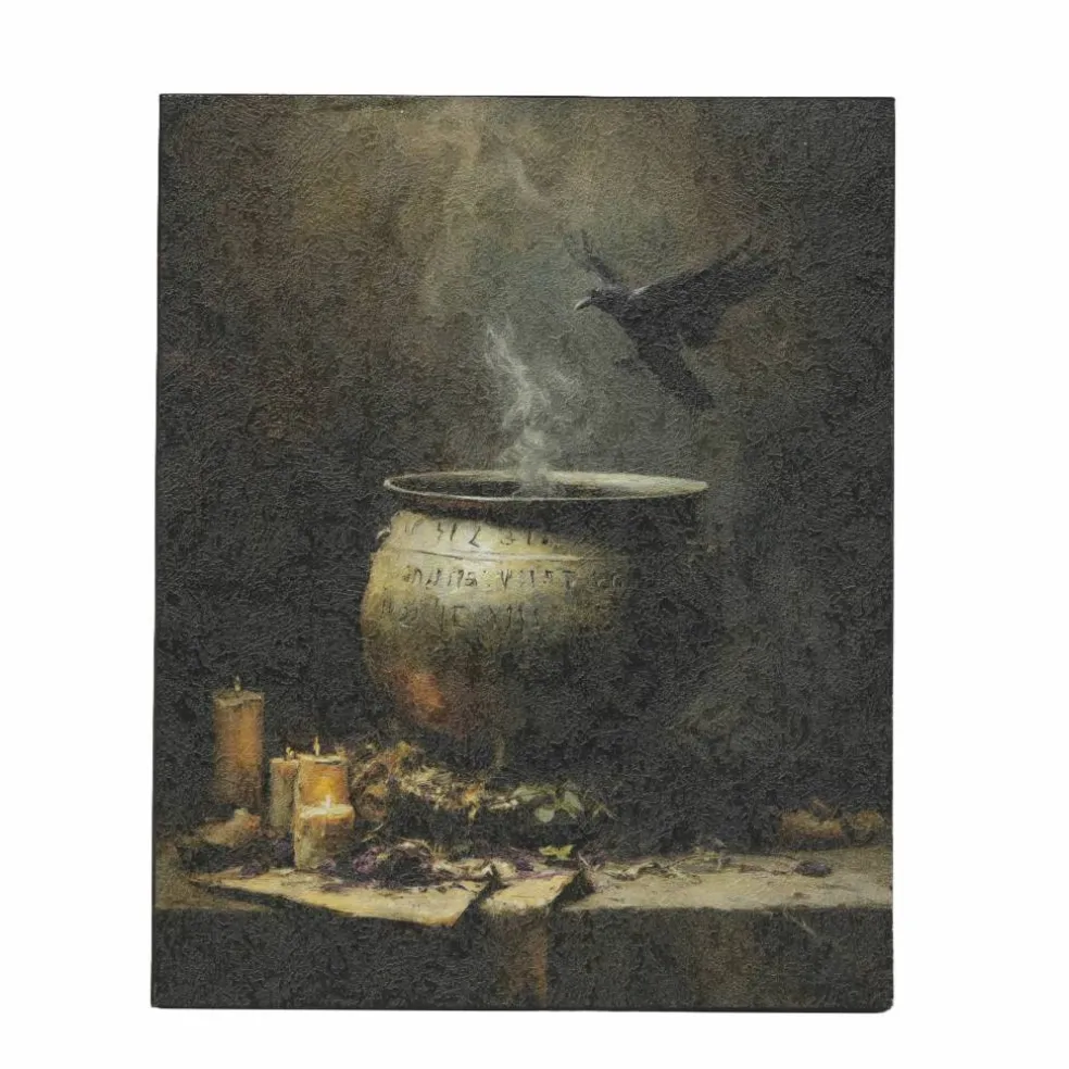 14.25" Cauldron & Crow Wall Décor by Ashland®