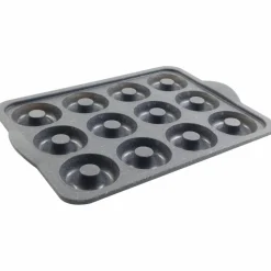 12-Cavity Metal-Reinforced Silicone Mini Donut Pan by Makery®