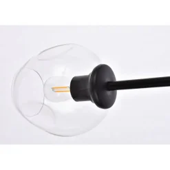 Cavoli 5 lights black chandelier