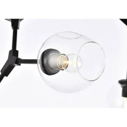 Cavoli 5 lights black chandelier