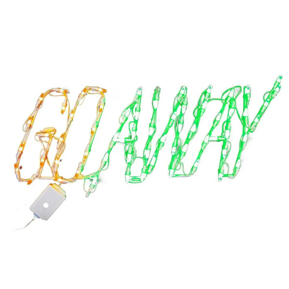 CC Christmas Decor LED Lighted Go Away Outdoor Halloween Decoration - 29"