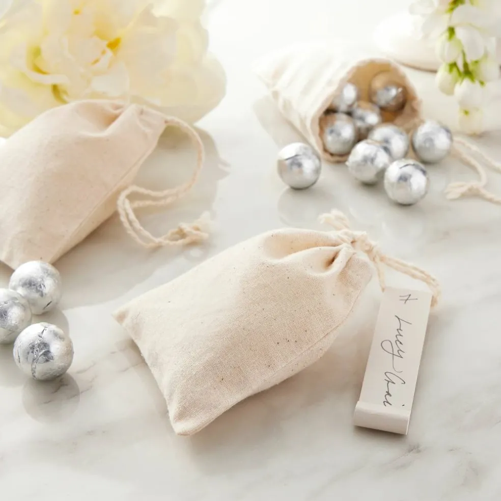 Celebrate It™ Occasions™ Muslin Favor Bag, 12 Pack