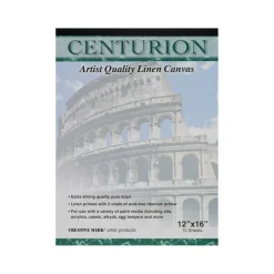 Centurion Acrylic Primed Linen Canvas Sheet Pad, 12" x 16" - 24 Pack