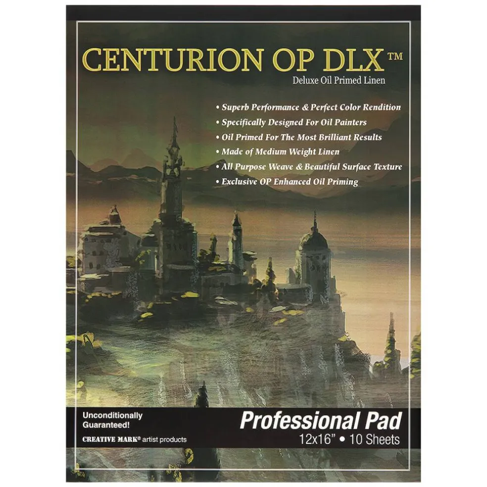 Centurion Deluxe Oil Primed Linen Pad 12"x16" - 24 Pack