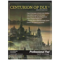 Centurion Deluxe Oil Primed Linen Pad, 10 Sheets, 12" x 16", 1-Pack