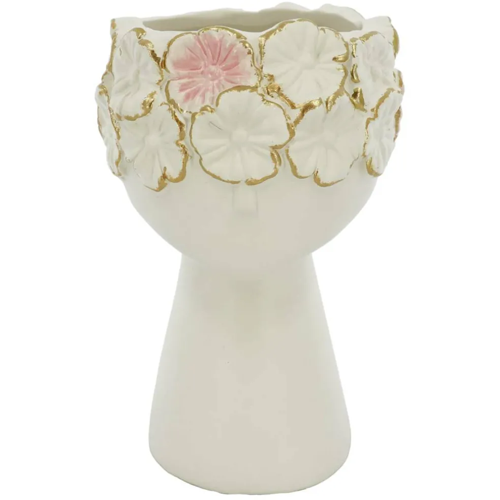 Ceramic Head Decorative Pot by Ashland®