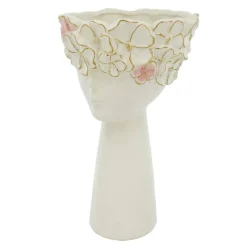 Ceramic Head Decorative Pot by Ashland®