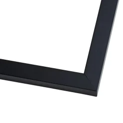 Certificate Frame 5.5x8.5 Black Wood Hardwood No Mat - Fits 5.5x8.5 Documents Diplomas Awards